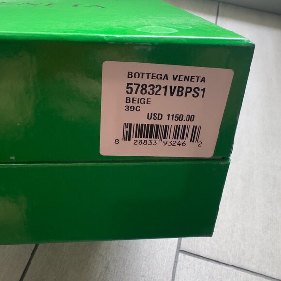 NWT BOTTEGA VENETA BEIGE MESH PUMP - Picture 3 of 15